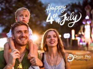 Family celebrating Independence Day in Kent Washington