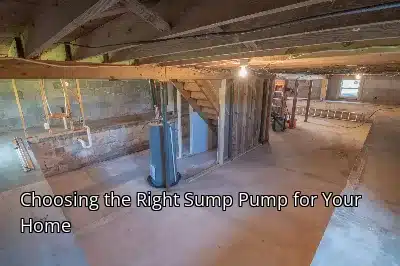 Choosing the Right Sump Pump for Your Home Choosing the Right Sump Pump for Your Home