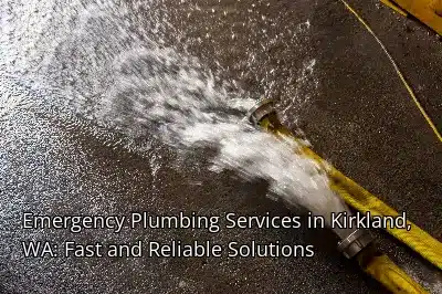 Emergency Plumbing Services in Kirkland, WA: Fast and Reliable Solutions