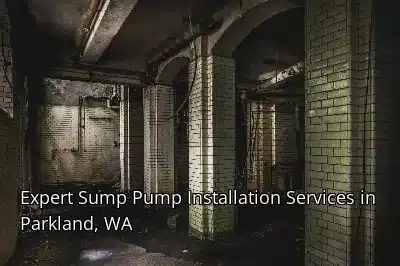 Expert Sump Pump Installation Services in Parkland, WA Expert Sump Pump Installation Services in Parkland, WA