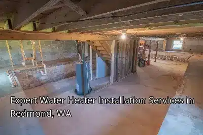 Expert Water Heater Installation Services in Redmond, WA Expert Water Heater Installation Services in Redmond, WA