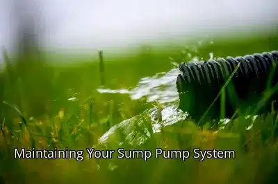 Maintaining Your Sump Pump System Maintaining Your Sump Pump System