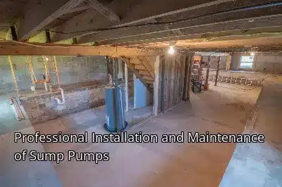 Professional Installation and Maintenance of Sump Pumps Professional Installation and Maintenance of Sump Pumps