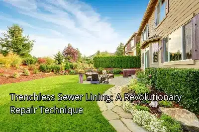 Trenchless Sewer Lining: A Revolutionary Repair Technique Trenchless Sewer Lining: A Revolutionary Repair Technique