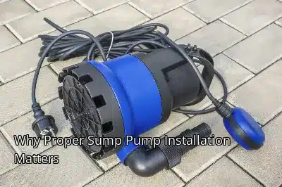 Why Proper Sump Pump Installation Matters Why Proper Sump Pump Installation Matters