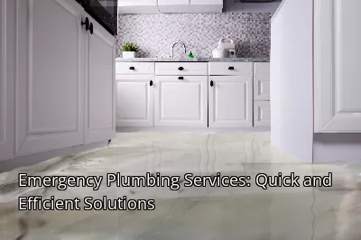 Emergency Plumbing Services: Quick and Efficient Solutions Emergency Plumbing Services: Quick and Efficient Solutions