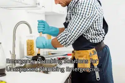 Emergency Plumbing Solutions for Unexpected Plumbing Emergencies Emergency Plumbing Solutions for Unexpected Plumbing Emergencies
