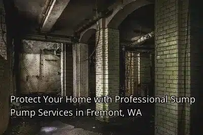 Protect Your Home with Professional Sump Pump Services in Fremont, WA Protect Your Home with Professional Sump Pump Services in Fremont, WA