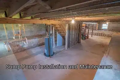 Sump Pump Installation and Maintenance Sump Pump Installation and Maintenance
