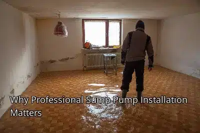 Why Professional Sump Pump Installation Matters Why Professional Sump Pump Installation Matters