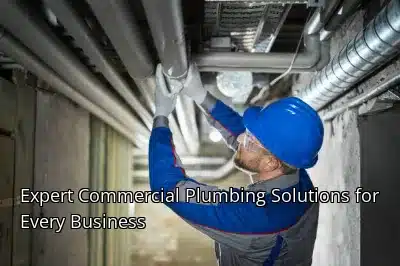 Expert Commercial Plumbing Solutions for Every Business