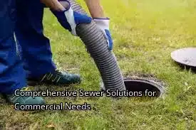 Comprehensive Sewer Solutions for Commercial Needs Comprehensive Sewer Solutions for Commercial Needs
