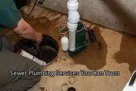 Sewer Plumbing Services You Can Trust Sewer Plumbing Services You Can Trust