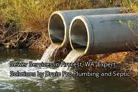Sewer Services in Fircrest, WA: Expert Solutions by Drain Beast Services Sewer Services in Fircrest, WA: Expert Solutions by Drain Beast Services