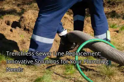 Trenchless Sewer Line Replacement: Innovative Solutions for Your Plumbing Needs