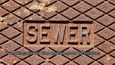 Trenchless Sewer Line Replacement Techniques Trenchless Sewer Line Replacement Techniques