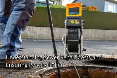 Understanding Sewer Repair Costs and Ensuring Peace of Mind