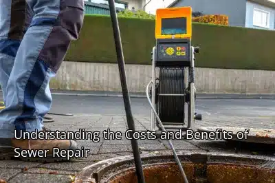 Understanding the Costs and Benefits of Sewer Repair Understanding the Costs and Benefits of Sewer Repair