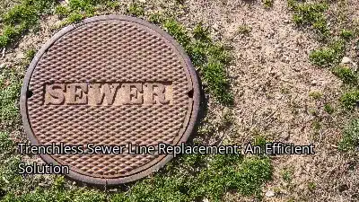 Trenchless Sewer Line Replacement: An Efficient Solution