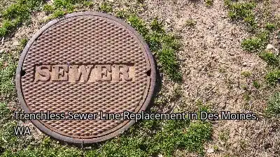 Trenchless Sewer Line Replacement in Des Moines, WA