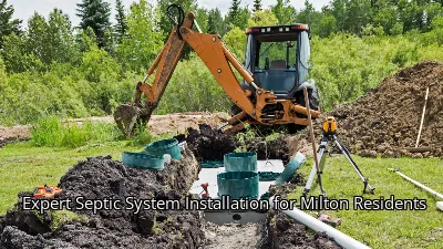 Expert Septic System Installation for Milton Residents Expert Septic System Installation for Milton Residents