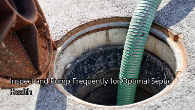 Inspect and Pump Frequently for Optimal Septic Health