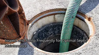 Inspect and Pump Frequently for Optimal Septic Maintenance Inspect and Pump Frequently for Optimal Septic Maintenance