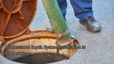 Professional Septic System Installation in Frederickson