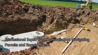 Professional Septic System Installation: Navigating Permits and Requirements Professional Septic System Installation: Navigating Permits and Requirements