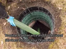 Routine Maintenance and Professional Services: Protect Your Drain Field