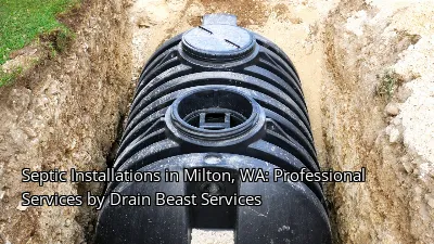 Septic Installations in Milton, WA: Professional Services by Drain Beast Services Septic Installations in Milton, WA: Professional Services by Drain Beast Services