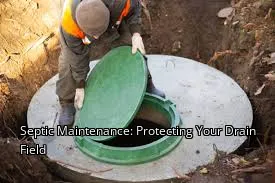 Septic Maintenance: Protecting Your Drain Field
