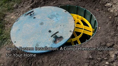 Septic System Installation: A Comprehensive Solution for Your Home Septic System Installation: A Comprehensive Solution for Your Home