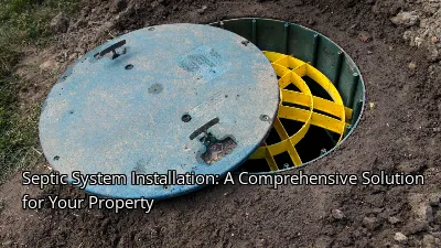 Septic System Installation: A Comprehensive Solution for Your Property