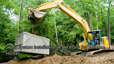 Septic System Installation: A Necessity for Bellevue Homes