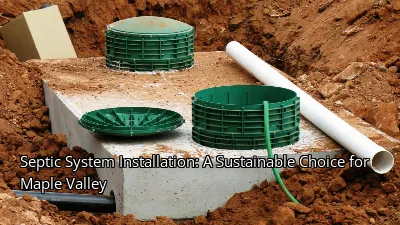 Septic System Installation: A Sustainable Choice for Maple Valley