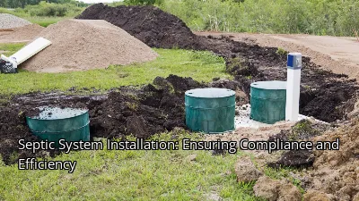 Septic System Installation: Ensuring Compliance and Efficiency Septic System Installation: Ensuring Compliance and Efficiency