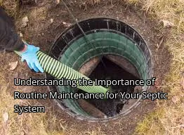 Understanding the Importance of Routine Maintenance for Your Septic System