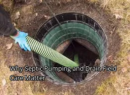 Why Septic Pumping and Drain Field Care Matter